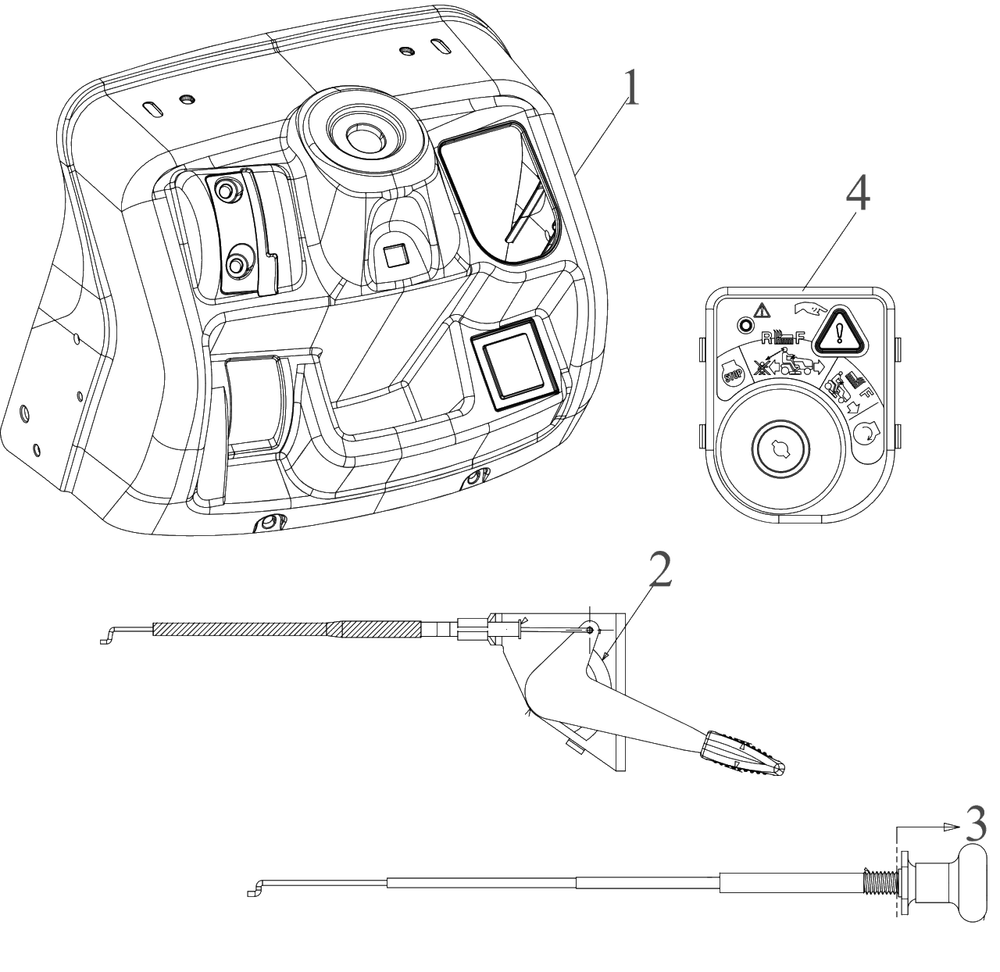 Dash-Upper Diagram and Parts List for 13BJ77ST345 2023 Yard Machines Lawn Tractor